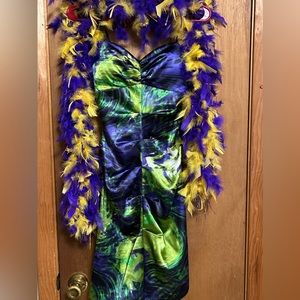 MARDI GRAS COLORED DRESS
